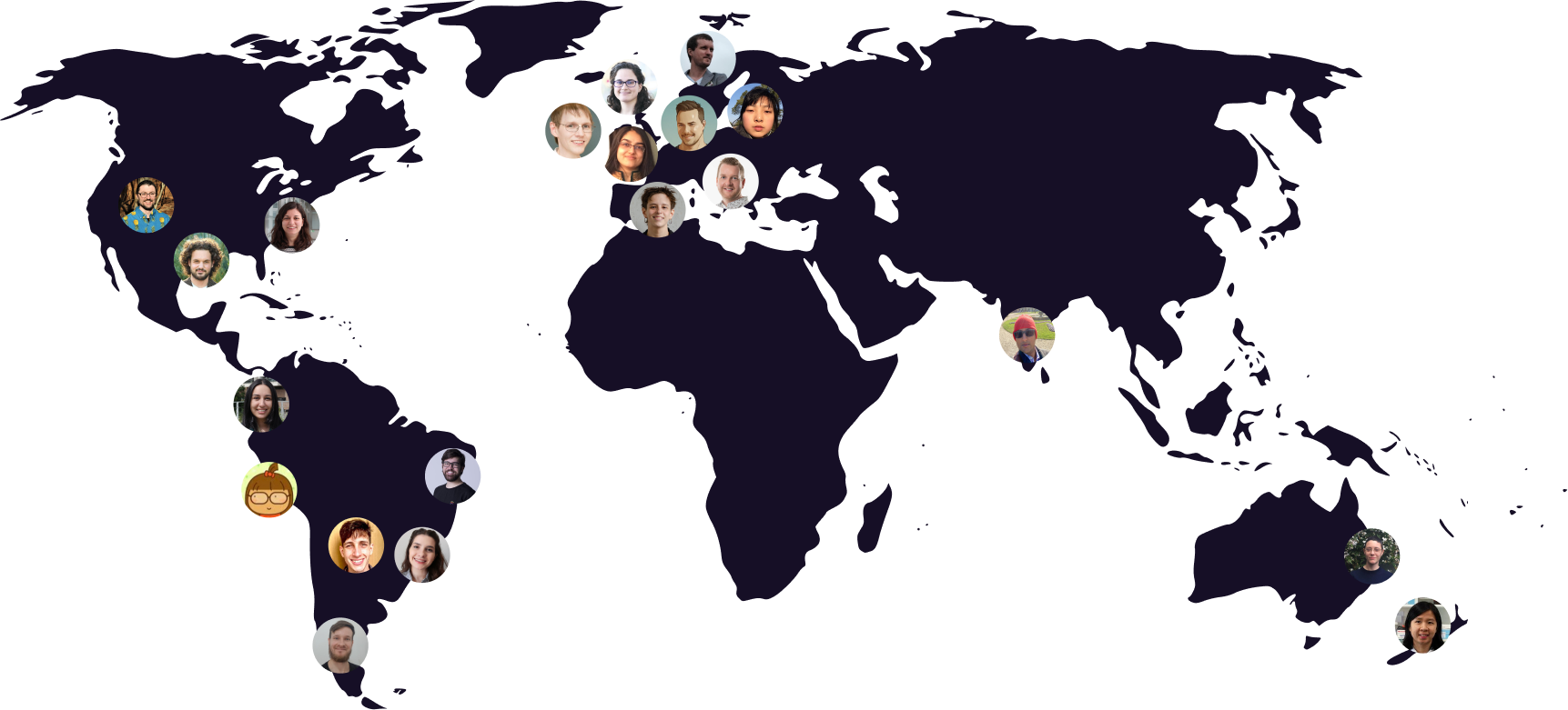 Map of mentor and mentee pairs